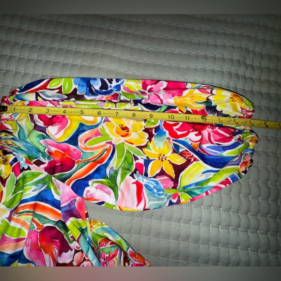 Alexia Admor Multicolor Floral Maxi Off-Shoulder Dress, no belt. Size Large. EUC - Picture 13 of 14